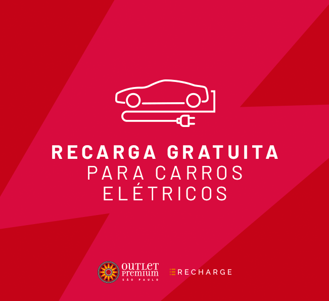 Recarregue seu carro elétrico gratuitamente em nosso espaço.