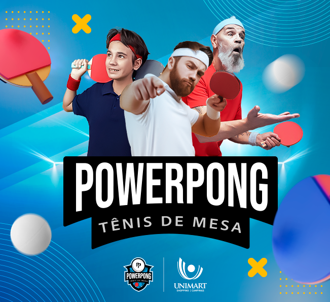 Unimart e PowerPong promovem espaço gratuito para tênis de mesa